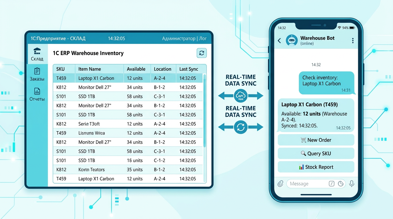 1С и Telegram интеграция